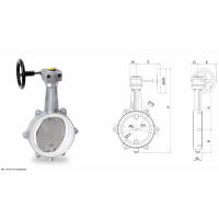 WAREX Valve 應(yīng)用液體、氣體和磨蝕性散裝材料環(huán)境的蝶閥 DKZ 103 H