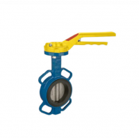 EFFEBI 蝶閥，帶手動控制的減速器，即使是小DN