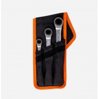 Bahco 4合1棘輪扳手套裝3件S4RM/ 4件S4RM/4T實(shí)用腰包