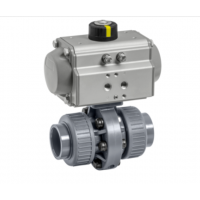 GEMü 410 系列氣動蝶閥，提供常閉和常開控制功能。閥體采用塑料設(shè)計