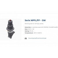 BUROCCO SW內螺紋連接帶活塞氣動斜座開關截止閥