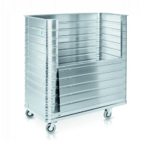 德國ZARGES  W171 帶折疊式運(yùn)輸手推車，帶有大翻蓋，方便物品拿取