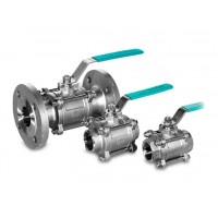 interapp BVH23三片式閥體不銹鋼球閥全通徑手柄桿