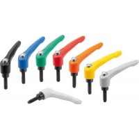 KIPP K0122_STM公制內(nèi)外螺紋夾緊桿帶保護(hù)帽可調(diào)式手柄