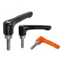 KIPP K0738平頭帶外螺紋可調式手柄不銹鋼英寸公制