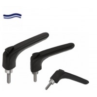 KIPPK0982內外螺紋可調式手柄塑料銷不銹鋼插件