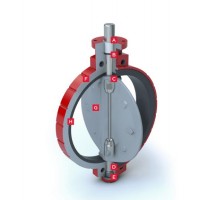 bray 32/33系列彈性密封蝶閥閥體球墨鑄鐵閥桿不銹鋼