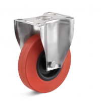 TORWEGGE 耐熱固定滾柱橡膠輪，采用耐熱塑料制成，帶有滑動軸承